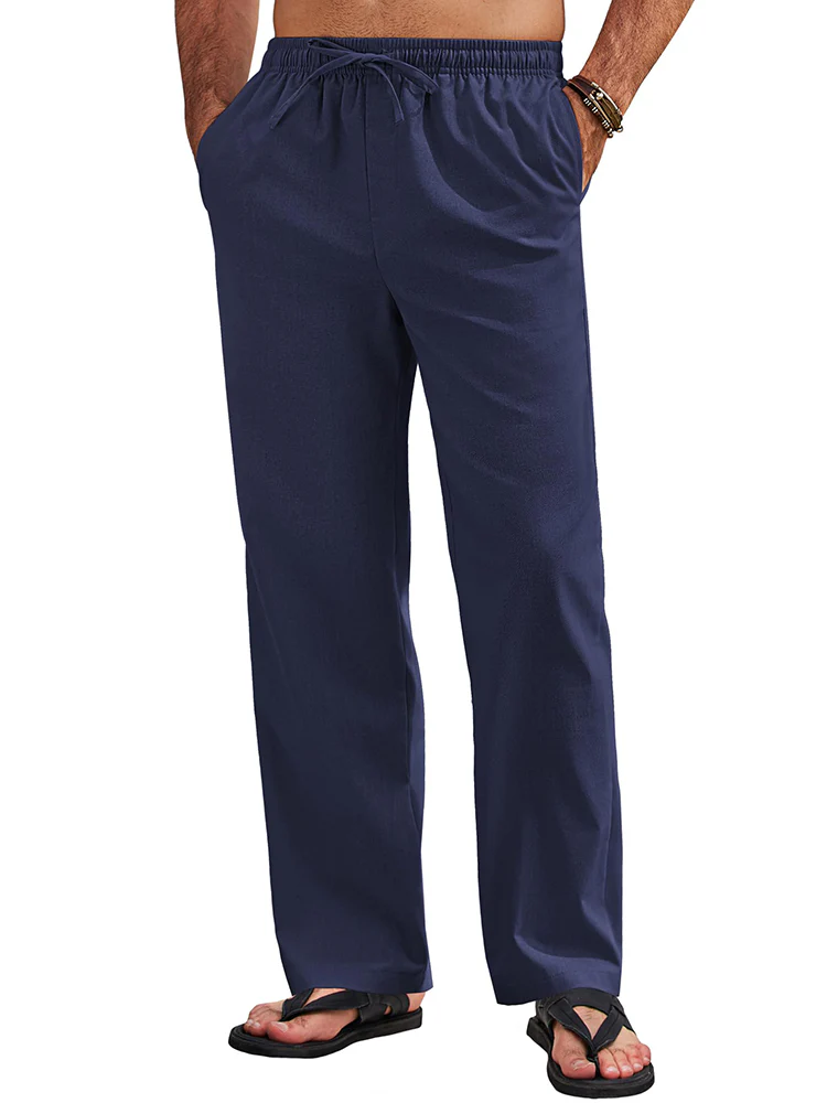 Sumer Linen Blend Beach Yoga Trousers (US Only) - Image 2