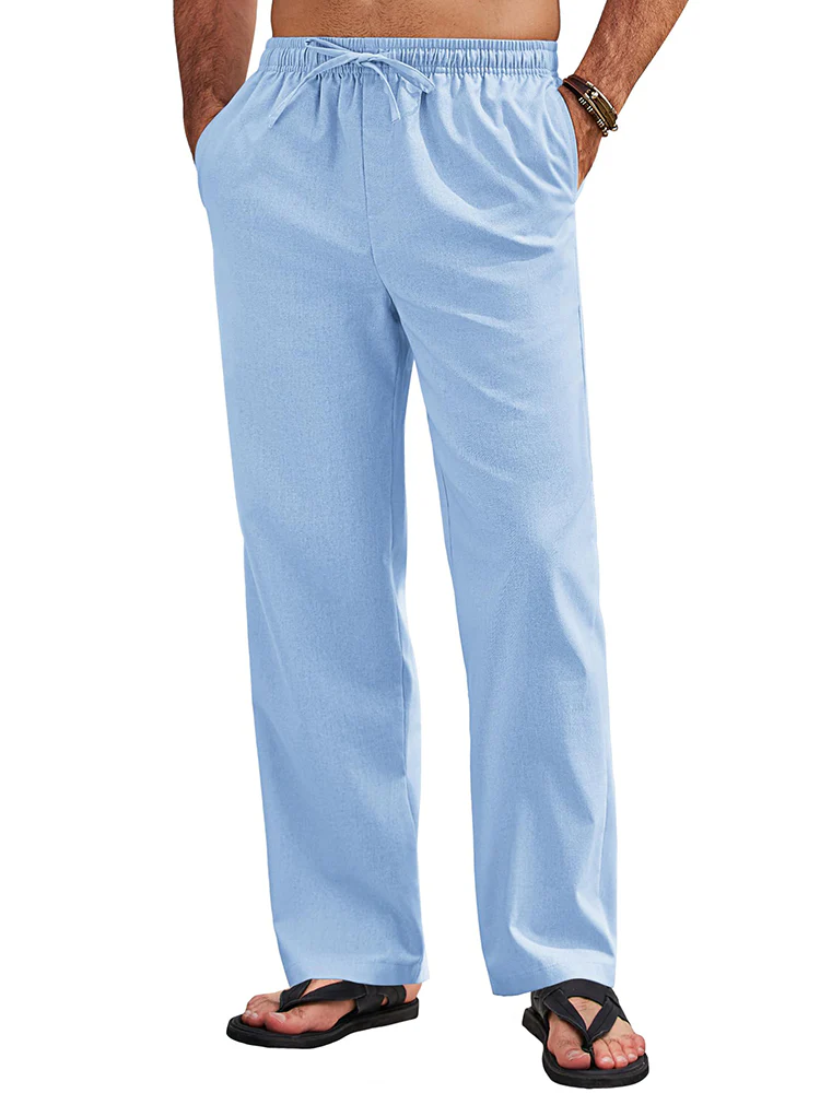 Sumer Linen Blend Beach Yoga Trousers (US Only) - Image 5