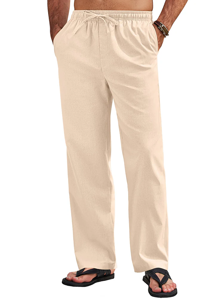 Sumer Linen Blend Beach Yoga Trousers (US Only) - Image 6