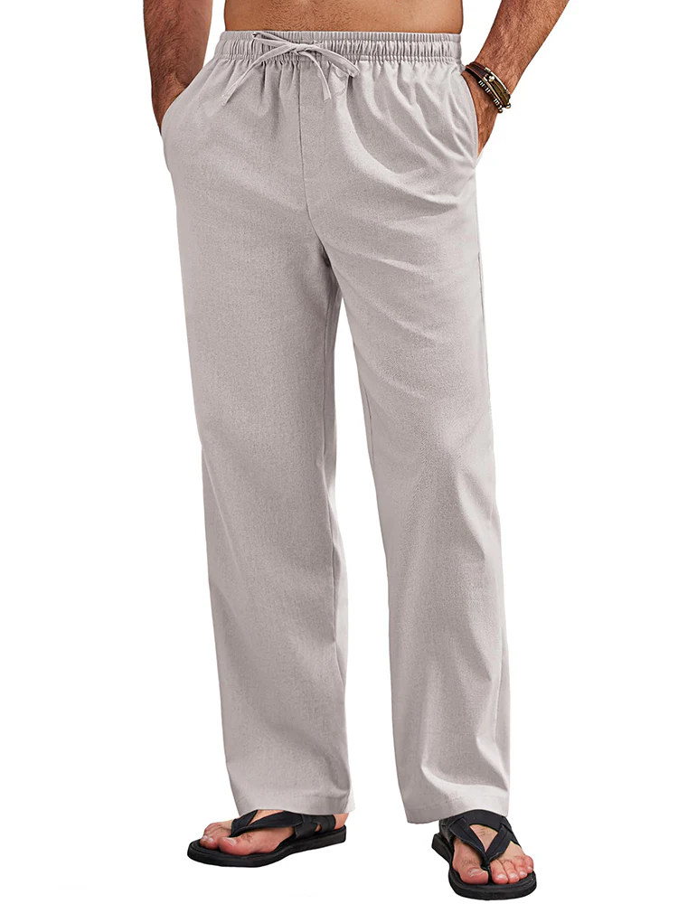 Sumer Linen Blend Beach Yoga Trousers (US Only) - Image 7