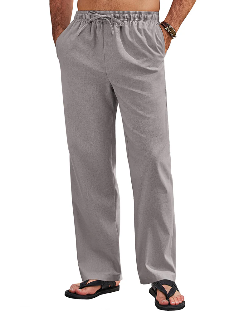Sumer Linen Blend Beach Yoga Trousers (US Only) - Image 8