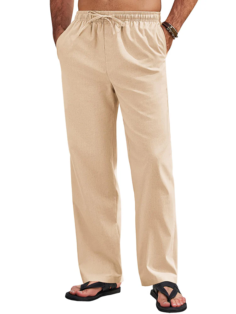 Sumer Linen Blend Beach Yoga Trousers (US Only) - Image 9