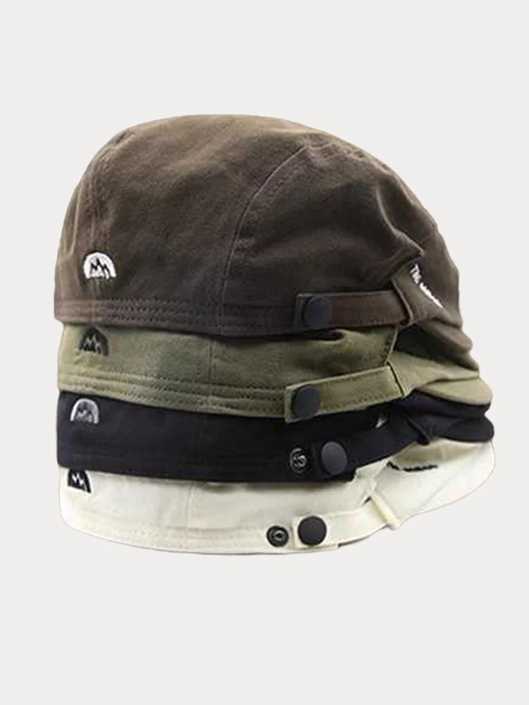 Summer Breathable Cotton Reverse Wearing Beret Cap - Image 7