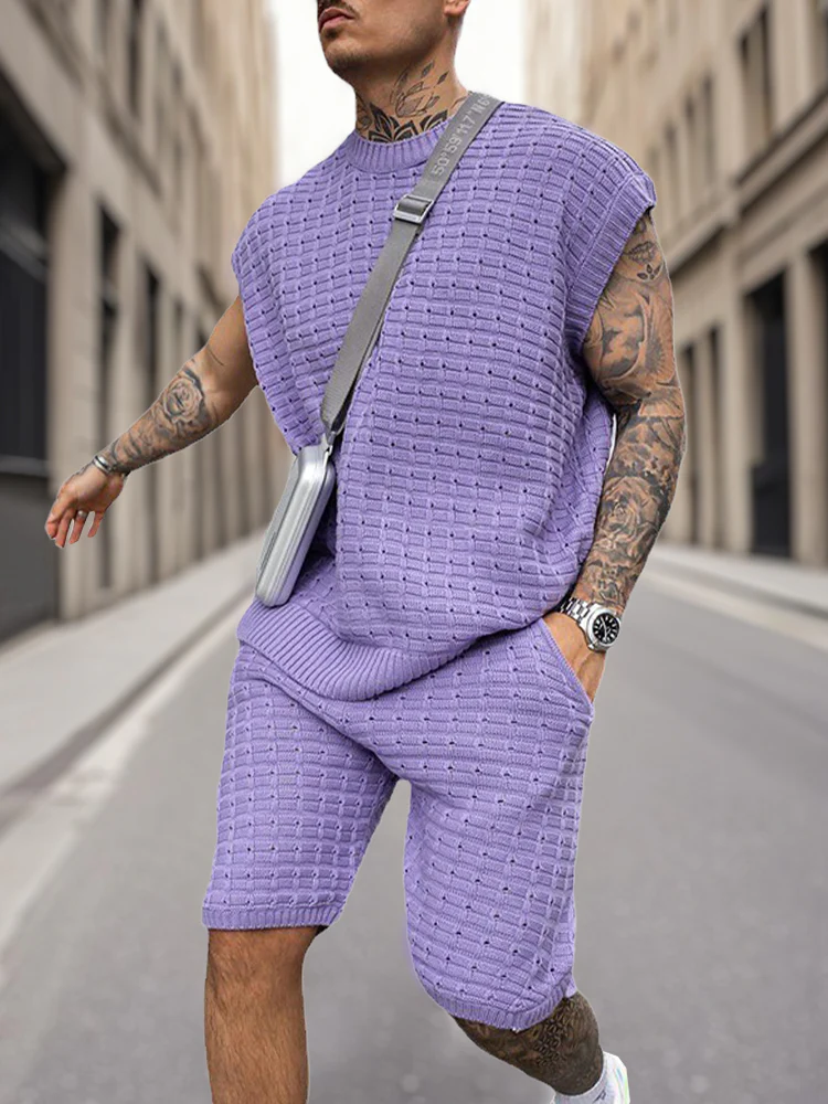 Summer Breathable Knit 2-Piece Set