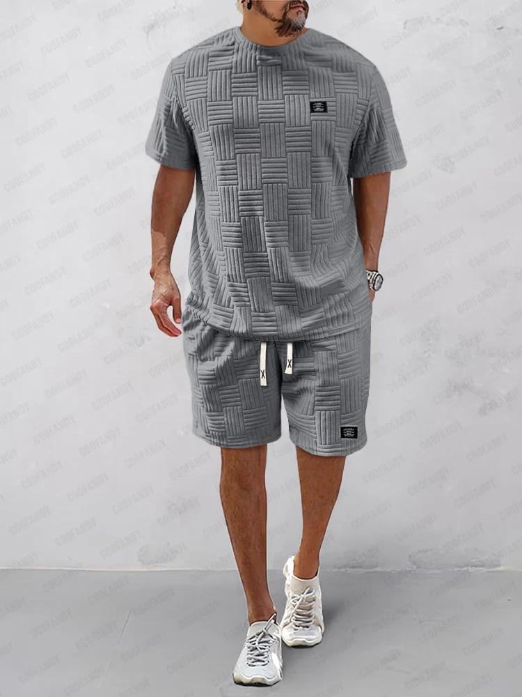 Summer Essentials Textured Tracksuits Set