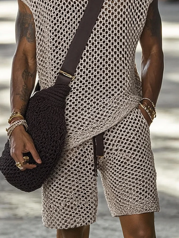 Summer Openwork Knit Matching Set - Image 4