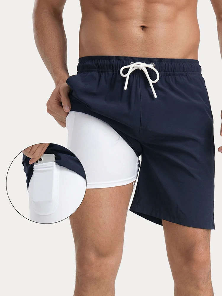 Summer Resort Built-In Liner Swim Trunks - Image 2