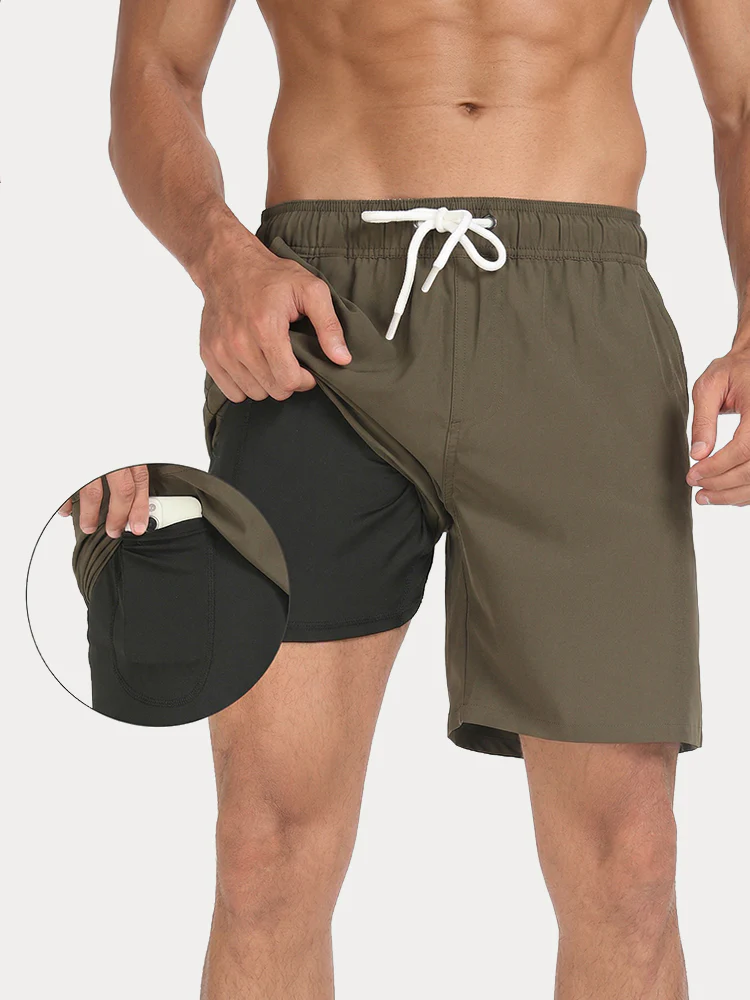 Summer Resort Built-In Liner Swim Trunks - Image 4
