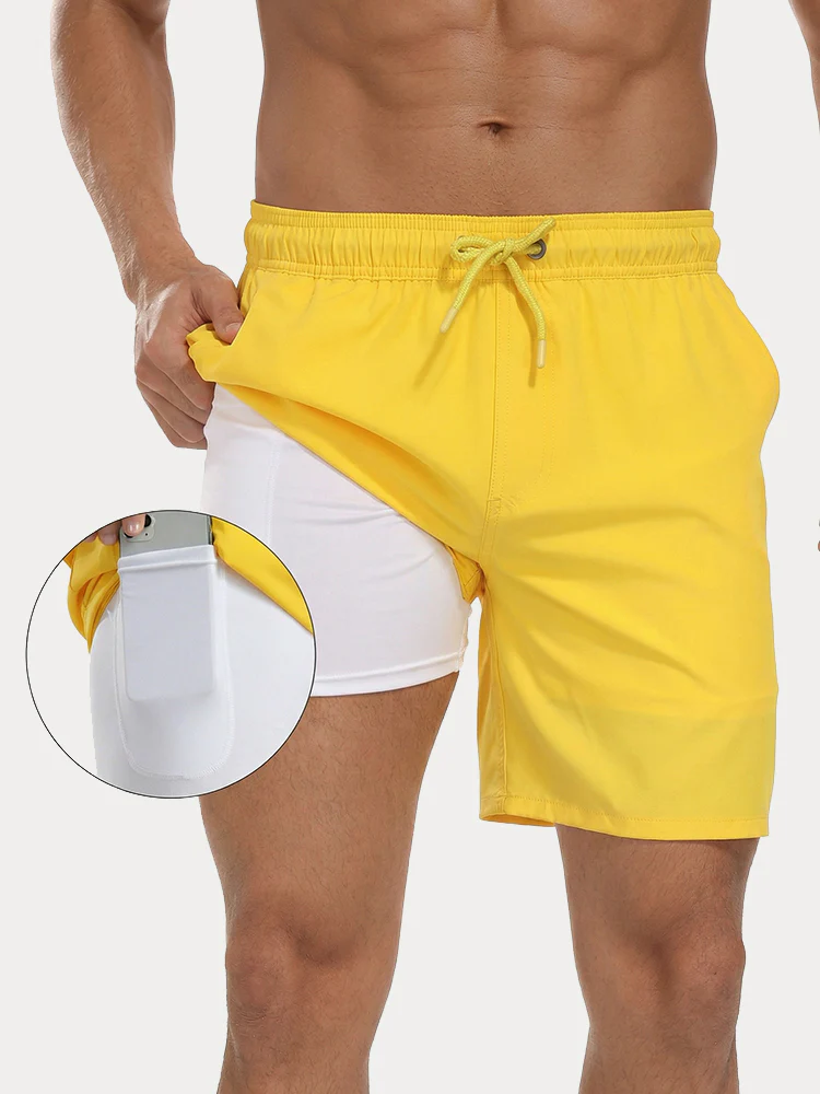 Summer Resort Built-In Liner Swim Trunks - Image 5