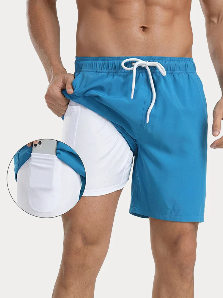 Summer Resort Built-In Liner Swim Trunks - Image 6