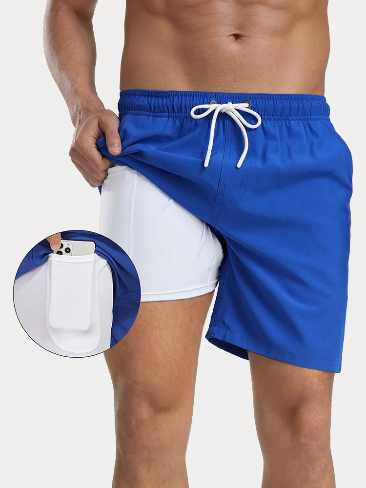 Summer Resort Built-In Liner Swim Trunks - Image 7