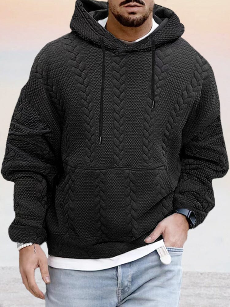 Textural Loose Fit Hoodie - Image 2