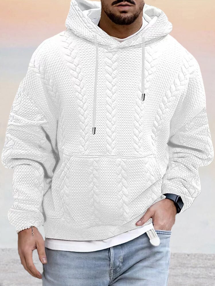 Textural Loose Fit Hoodie - Image 5