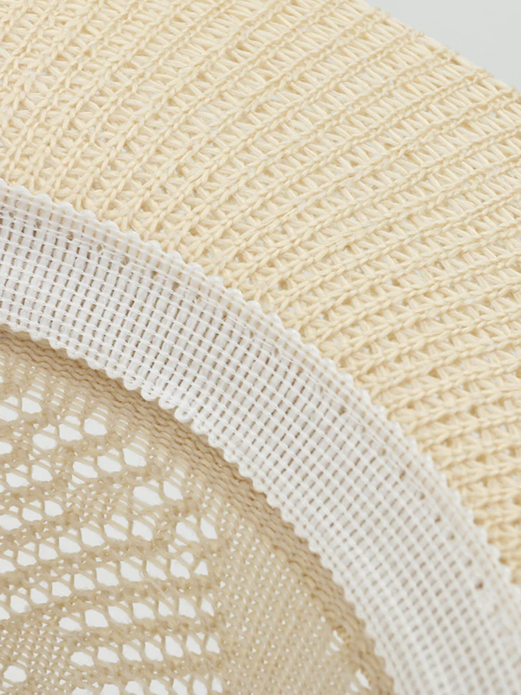 The Classic Linen Straw Flat Brim Fedora - Image 11