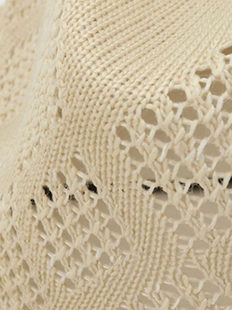 The Classic Linen Straw Flat Brim Fedora - Image 12
