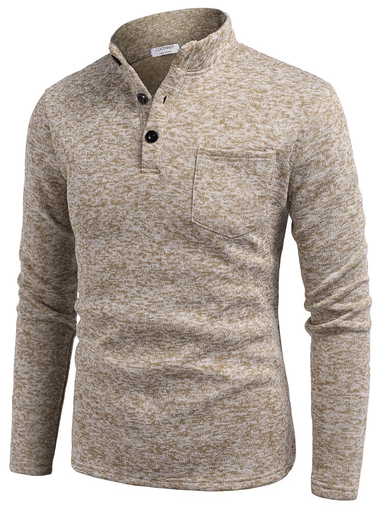 Thermal Fleece Henley Sweatshirt (US Only) - Image 2