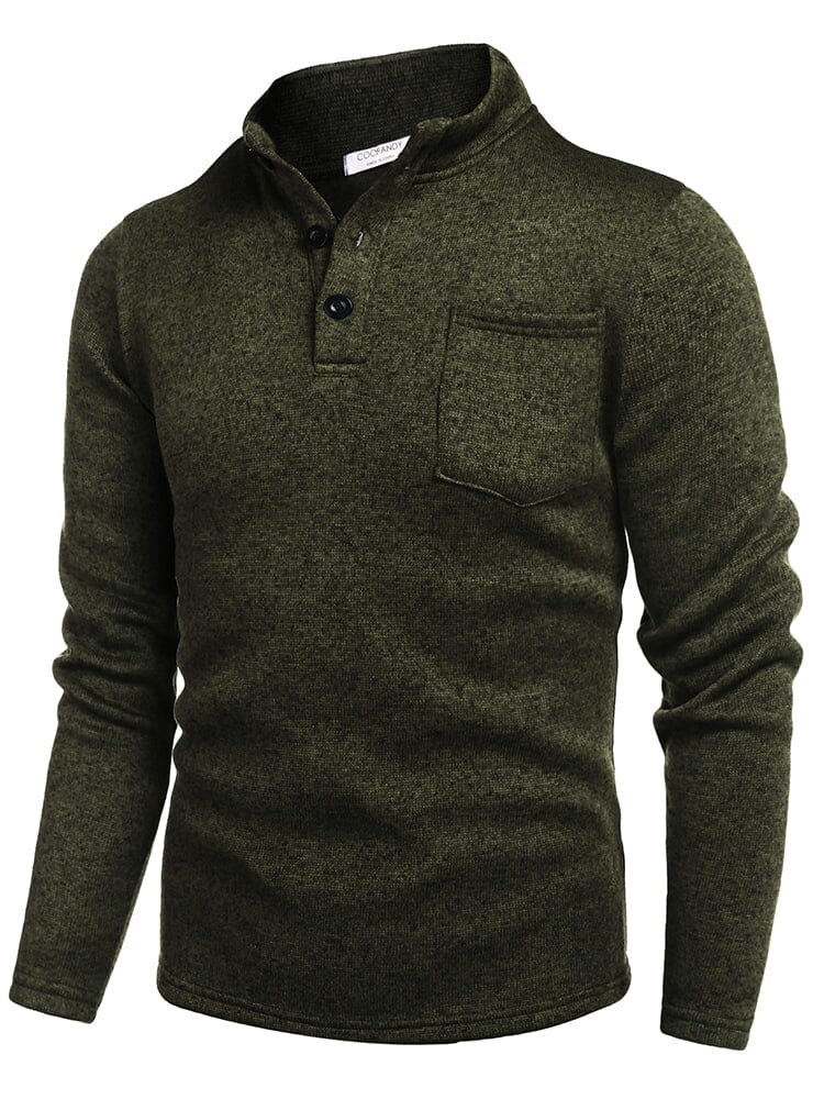 Thermal Fleece Henley Sweatshirt (US Only) - Image 4