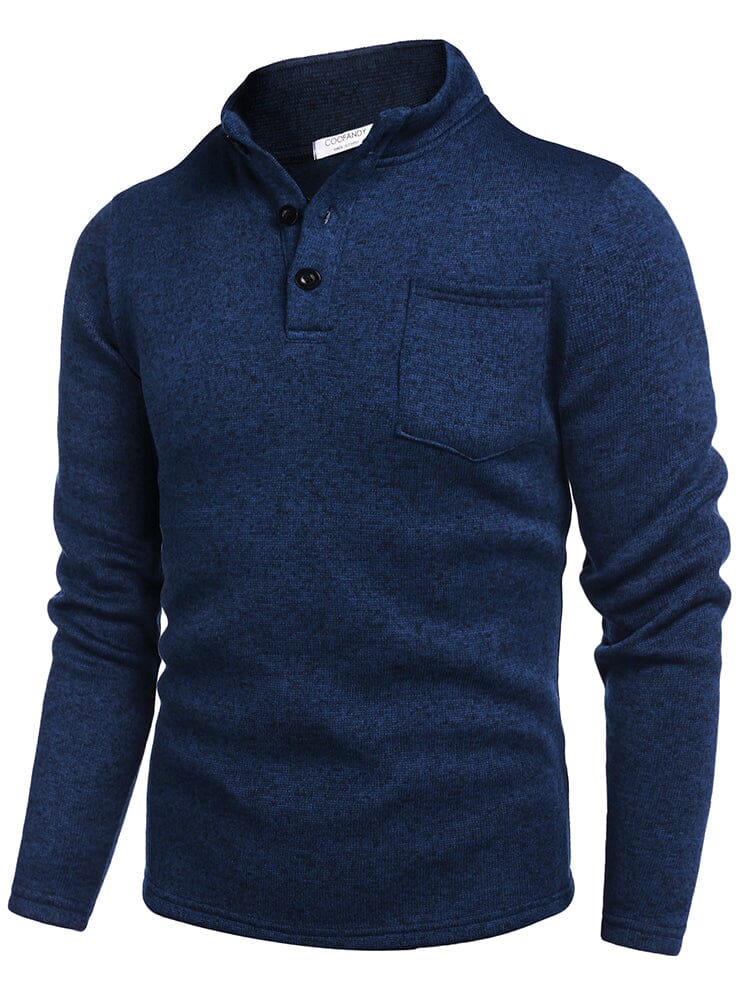 Thermal Fleece Henley Sweatshirt (US Only) - Image 5