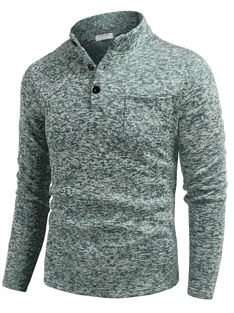 Thermal Fleece Henley Sweatshirt (US Only) - Image 9