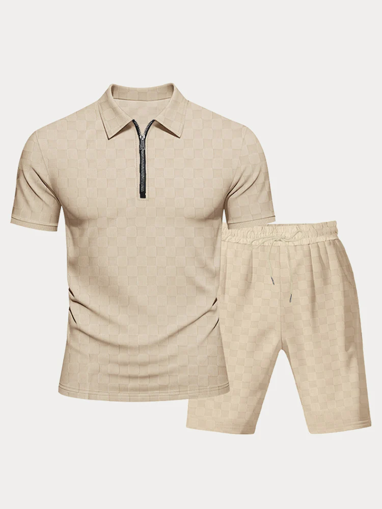 Timeless Checkered Shirt Shorts Set - Image 8