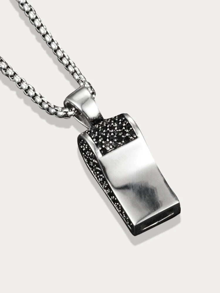 Titanium Whistle Pendant Necklace - Image 5