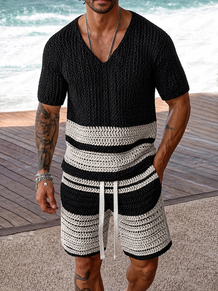 Trendy Breathable Knit Casual Set - Image 2