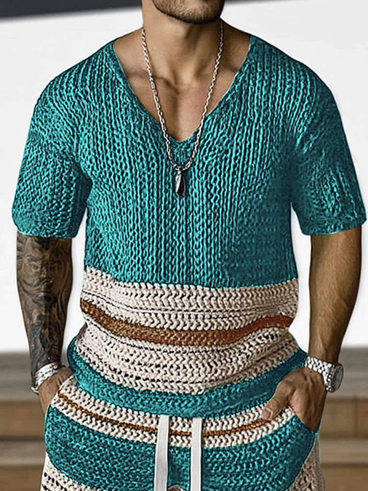 Trendy Breathable Knit Casual Set - Image 4