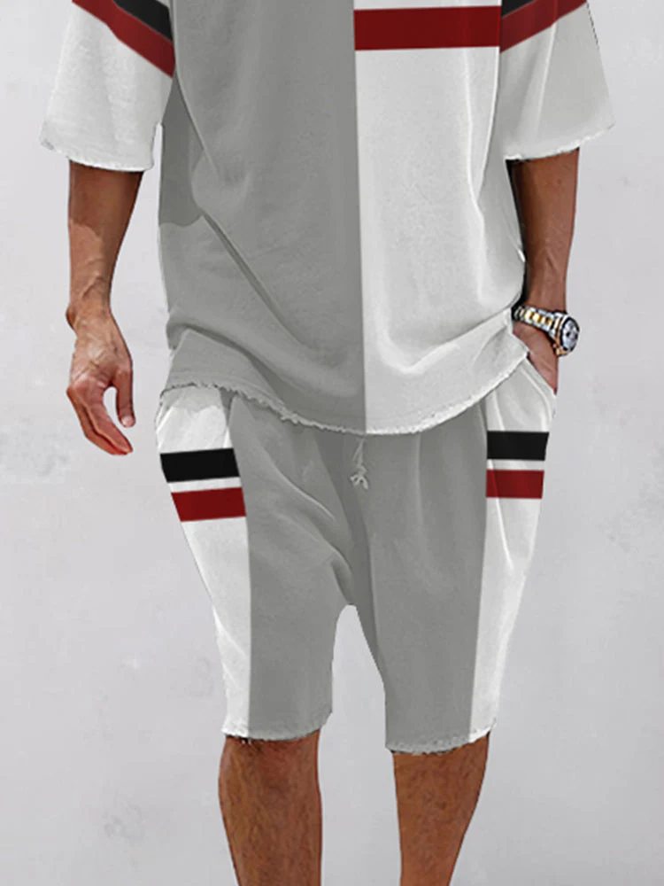 Trendy Color Block Athleisure Set - Image 16