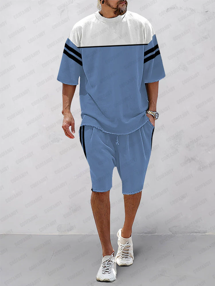 Trendy Color Block Athleisure Set - Image 25