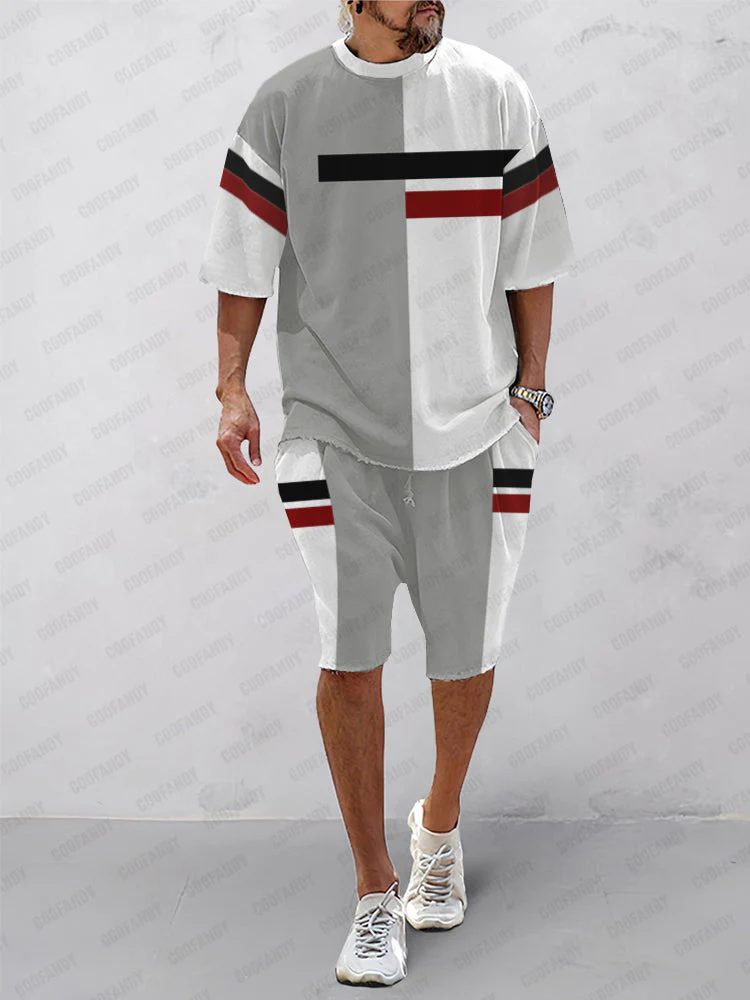 Trendy Color Block Athleisure Set - Image 26