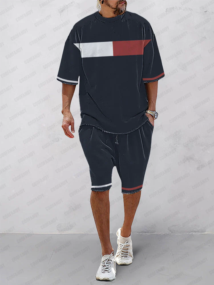 Trendy Color Block Athleisure Set - Image 27