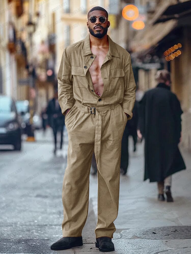 Trendy Utility 100% Cotton Jumpsuit - Image 2