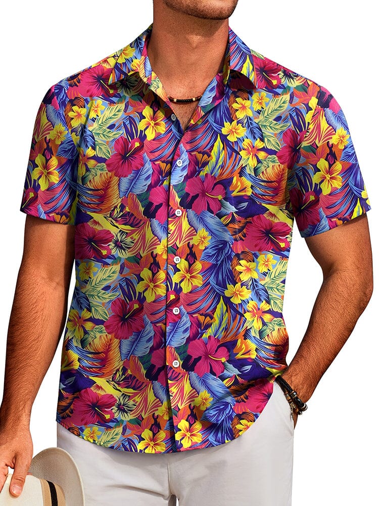 Tropical Floral Beach Shirt (US Only) - Image 4
