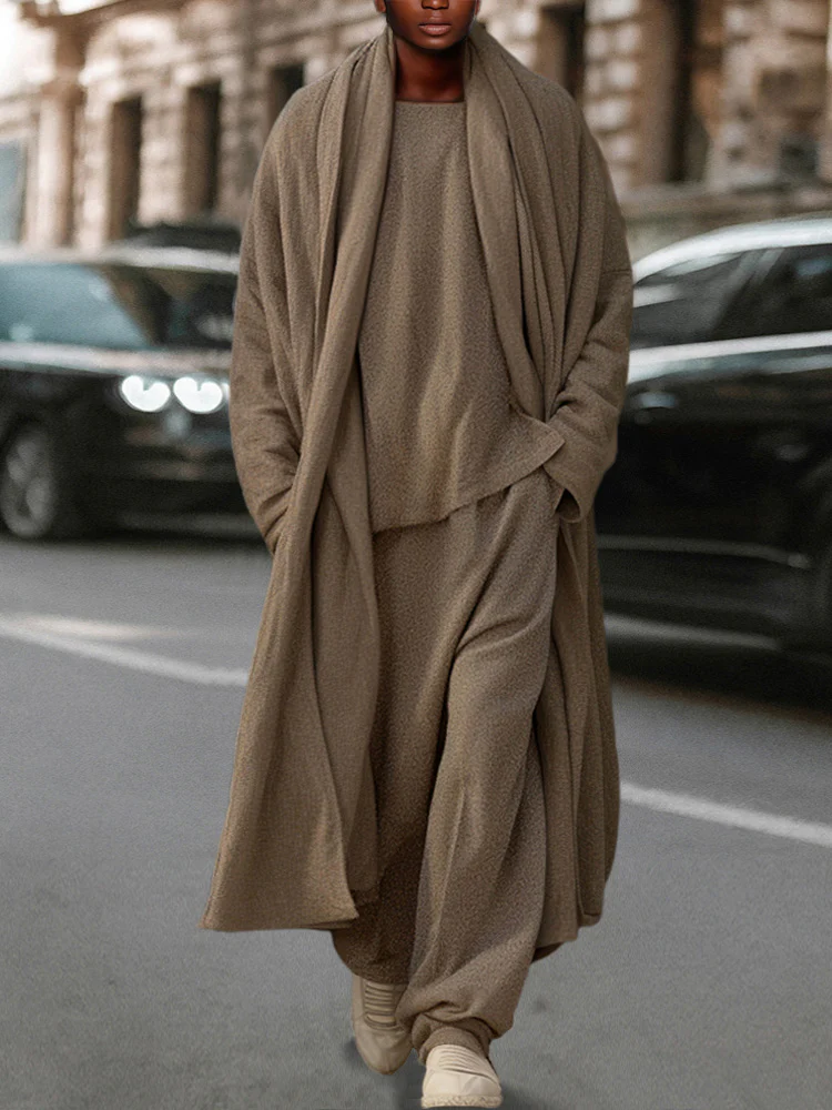 Ultra-Soft Stretchy Simple 3-Piece Set - Image 4
