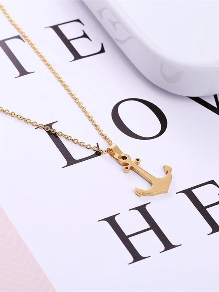 Unique Anchor Pendant with Chain - Image 5