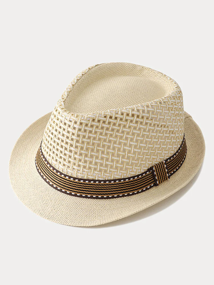 Unisex Summer Straw Panama Hat - Image 3