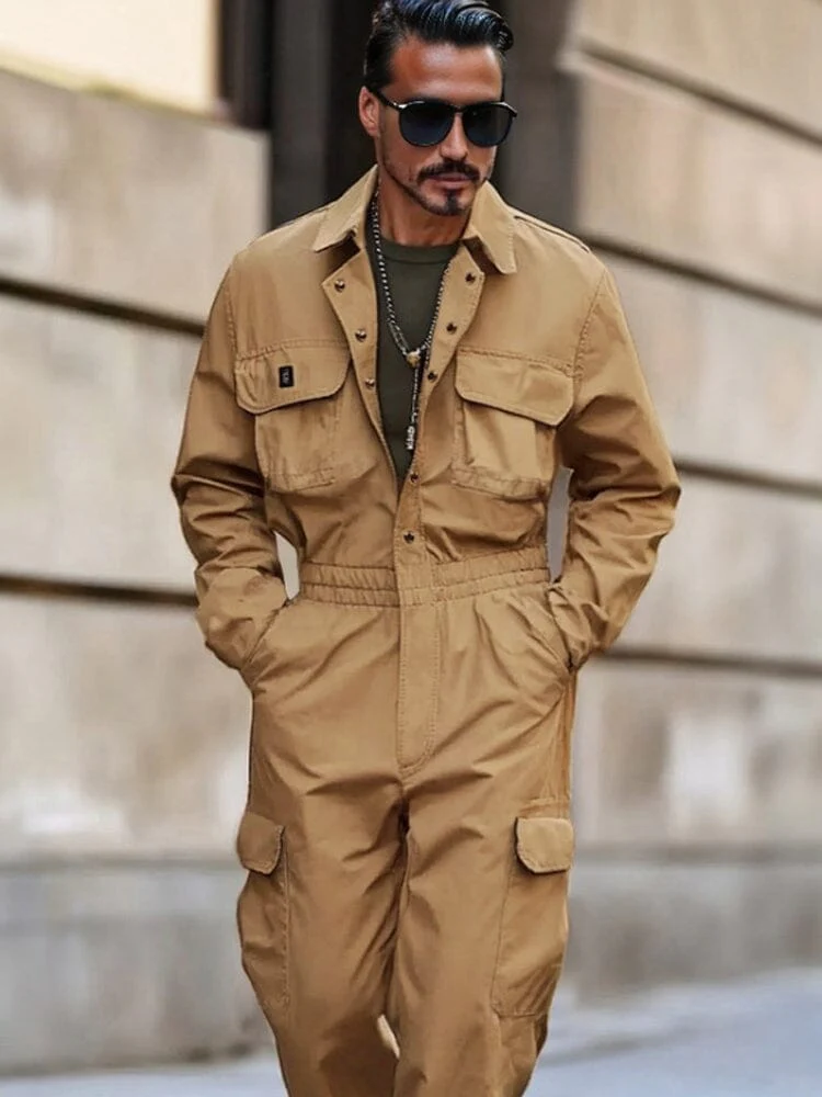 Urban 100% Cotton Cargo Jumpsuit - Image 3
