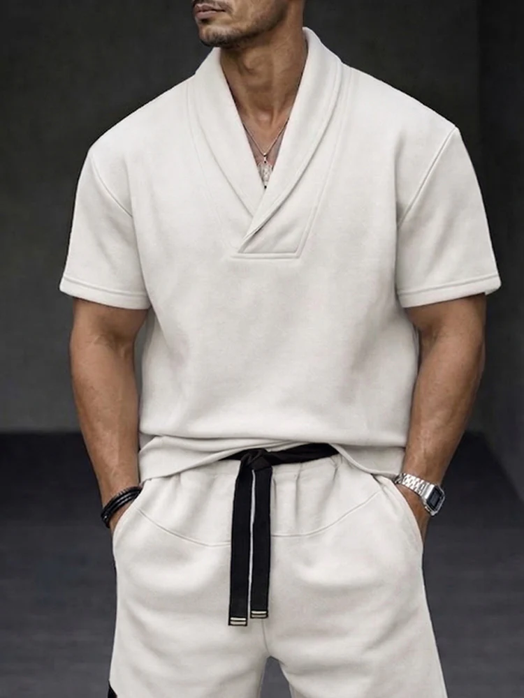 Urban Athleisure Shawl Collar Matching Set - Image 3