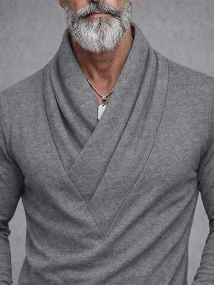 Urban Casual Crossover Neck Pullover Top - Image 3