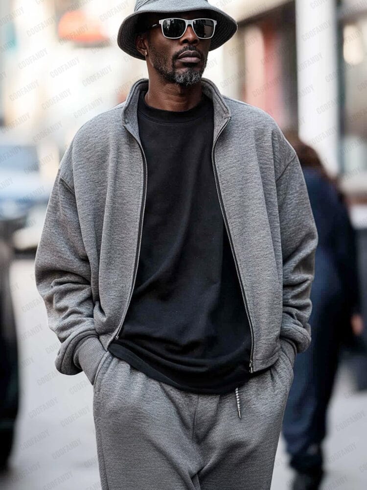 Urban Casual Jacket Pants Set - Image 3