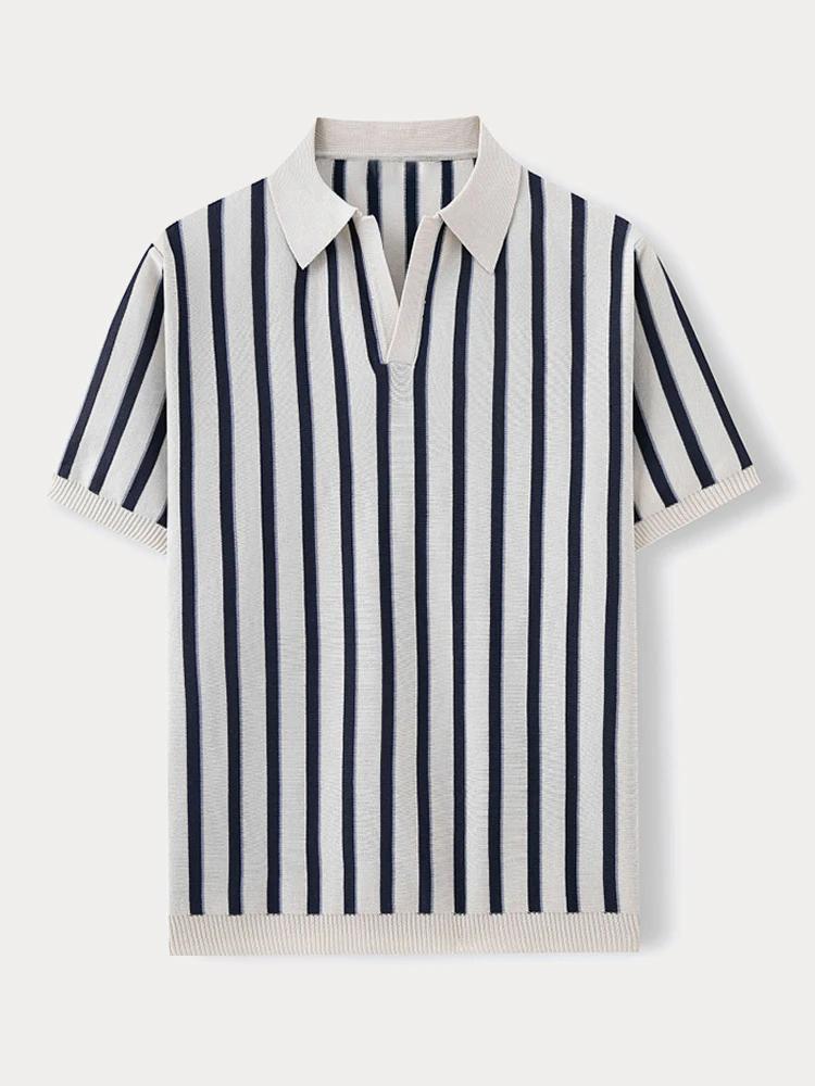 Urban Casual Stripe Knit Top - Image 4
