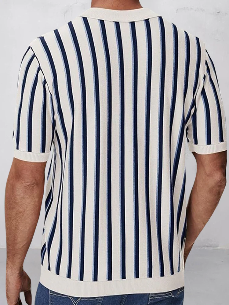 Urban Casual Stripe Knit Top - Image 5