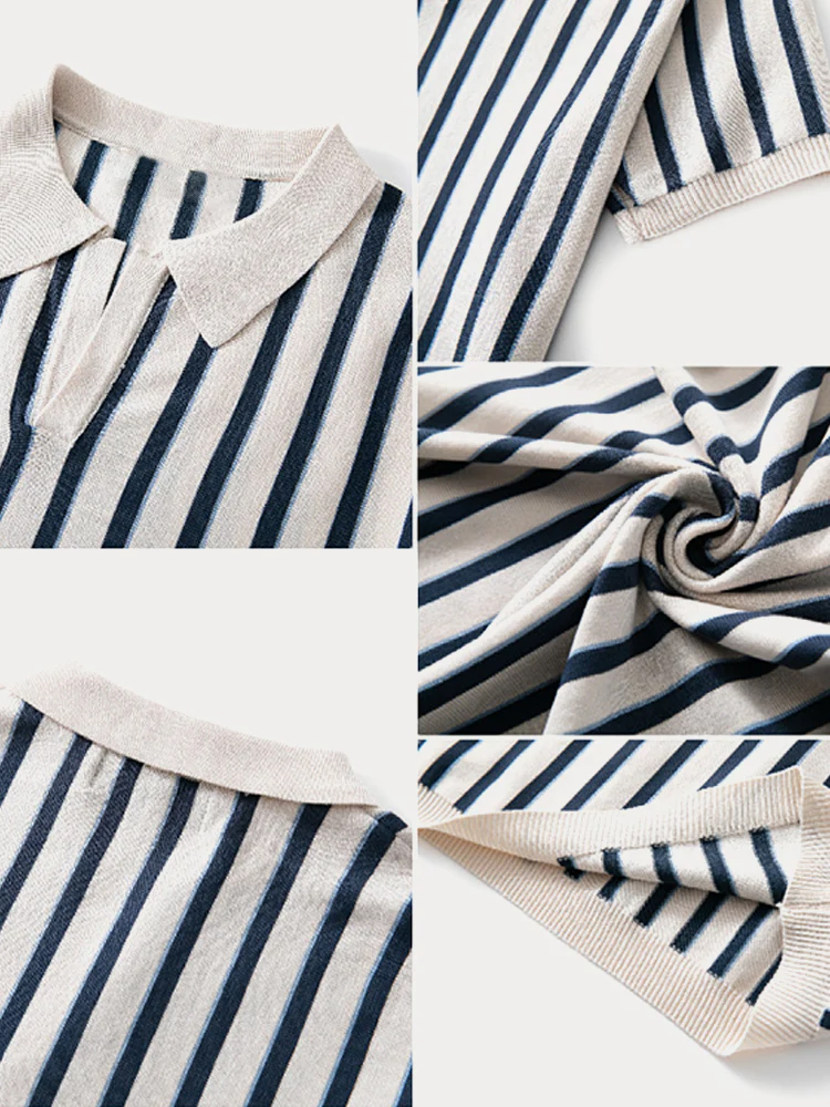 Urban Casual Stripe Knit Top - Image 7
