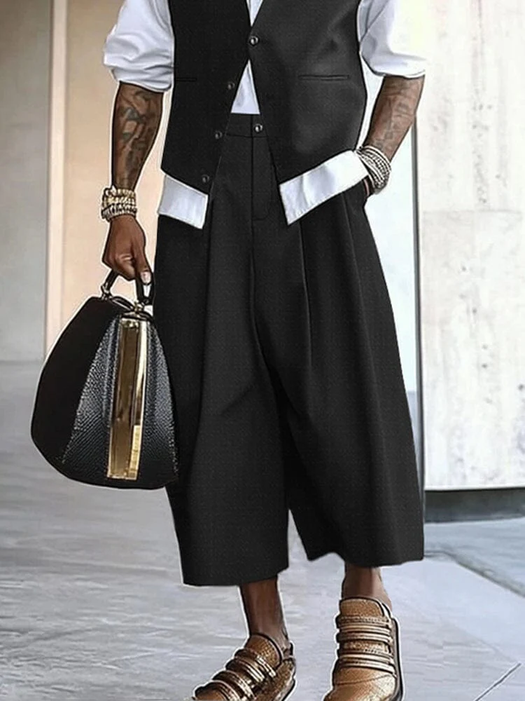 Urban Casual Vest Pants Set - Image 4