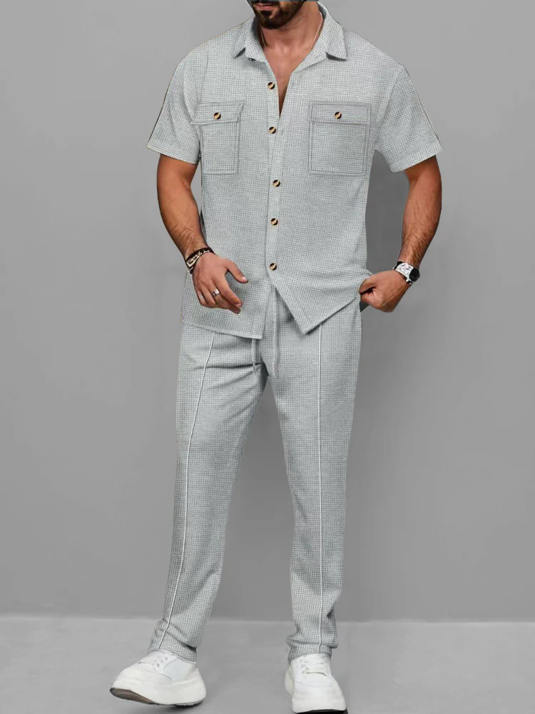 Urban Chic Waffle Casual Set - Image 4