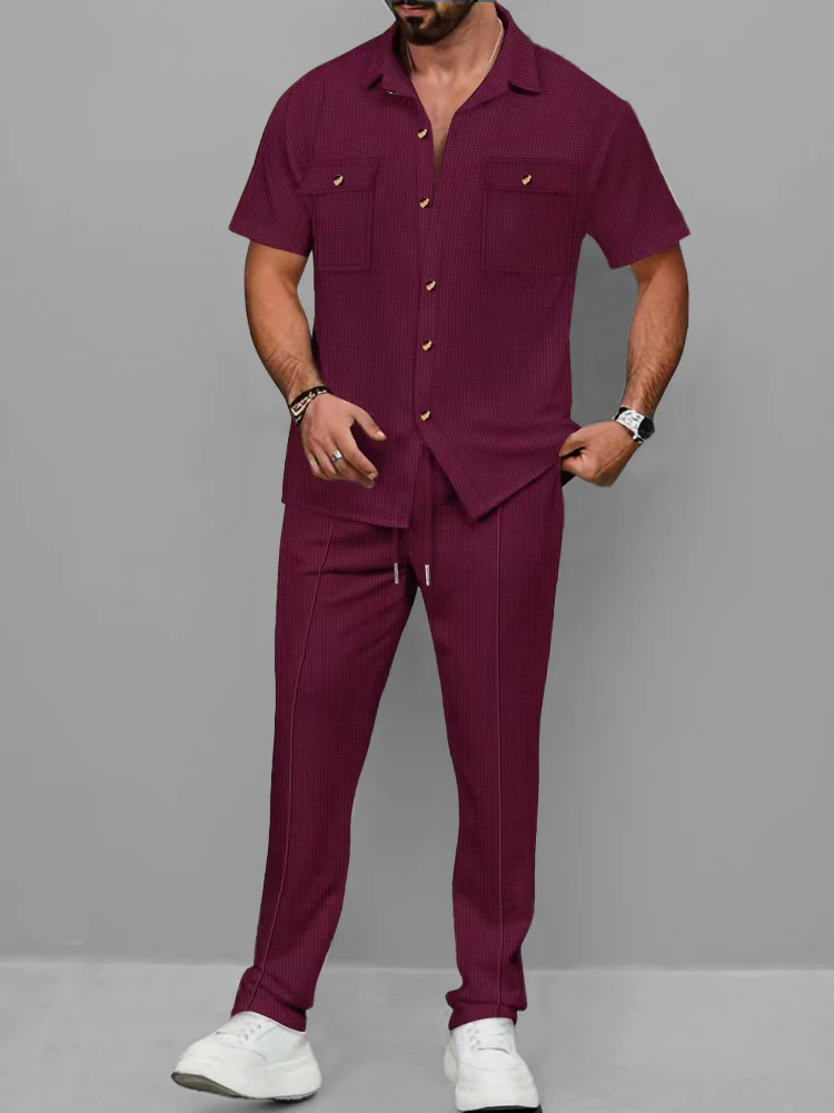Urban Chic Waffle Casual Set - Image 6