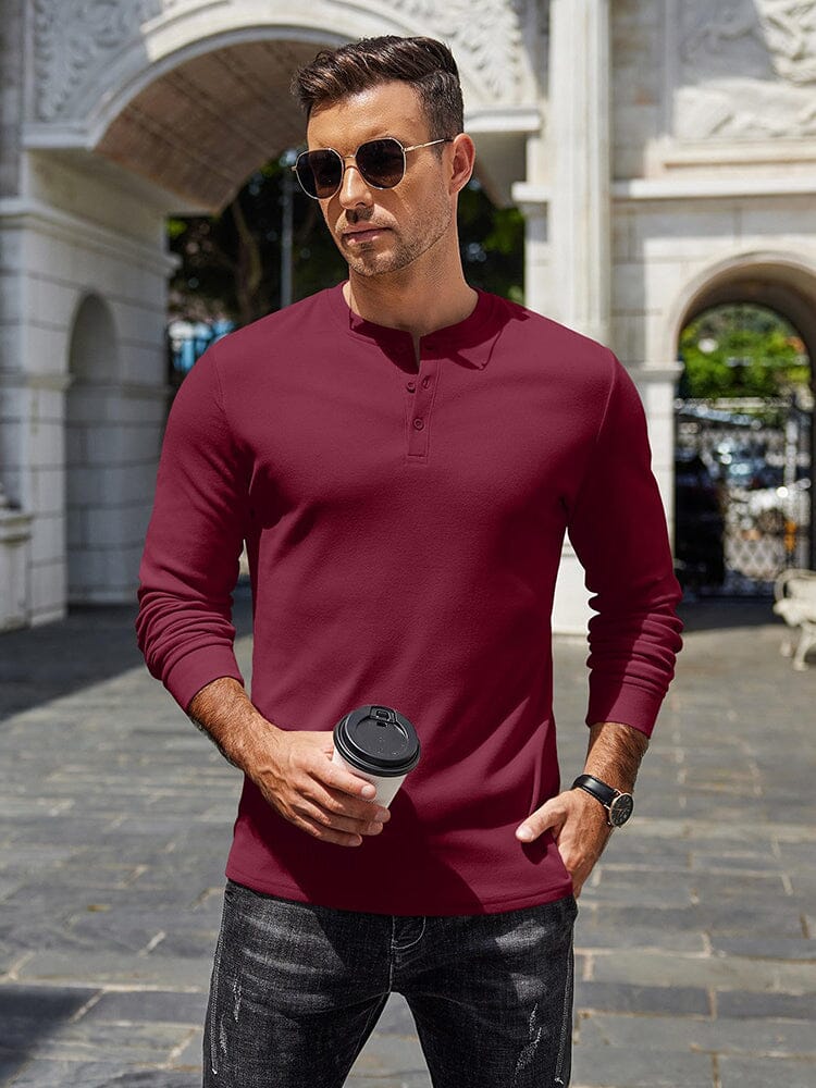 Urban Classic Simple Henley Shirt (US Only) - Image 15