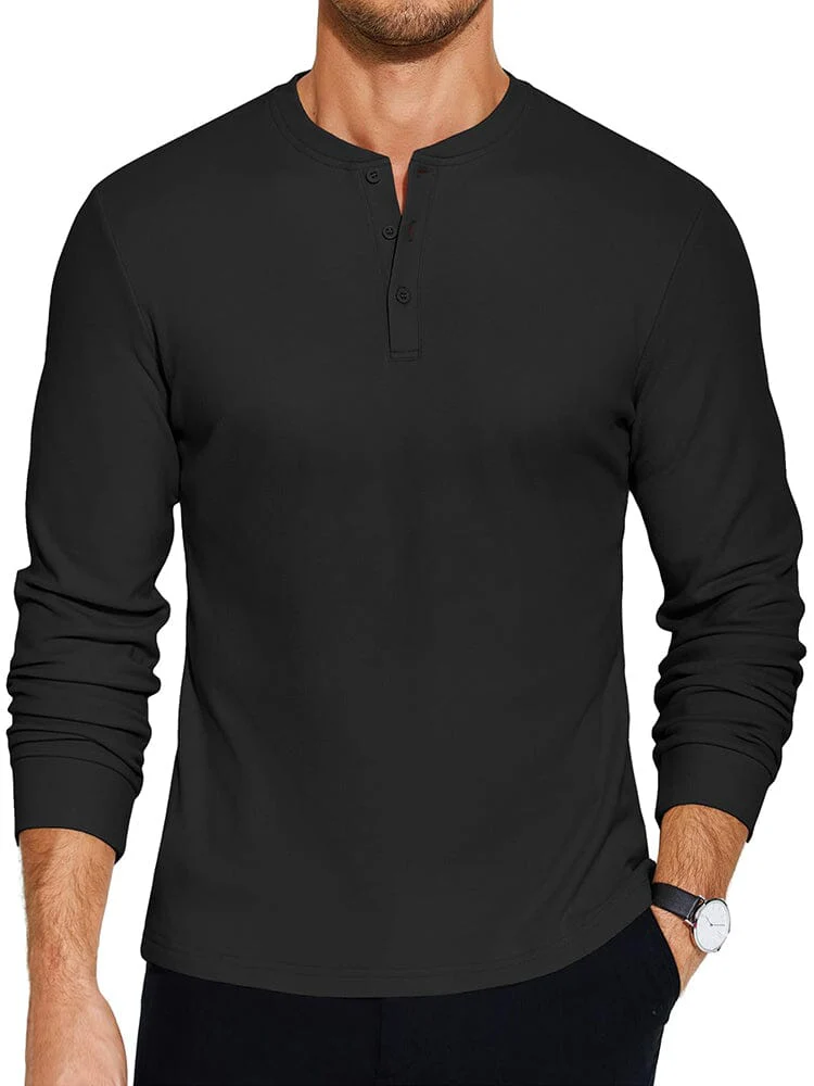 Urban Classic Simple Henley Shirt (US Only) - Image 2