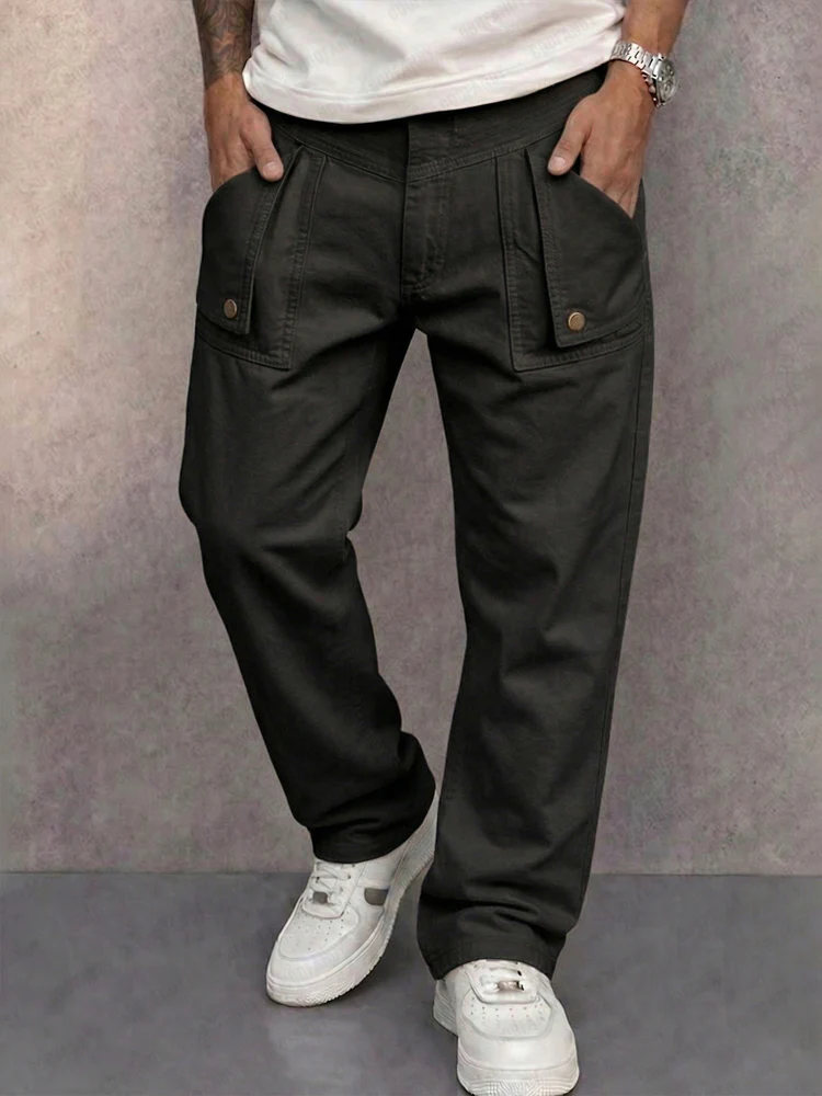 Urban Essential 100% Cotton Cargo Pants - Image 2