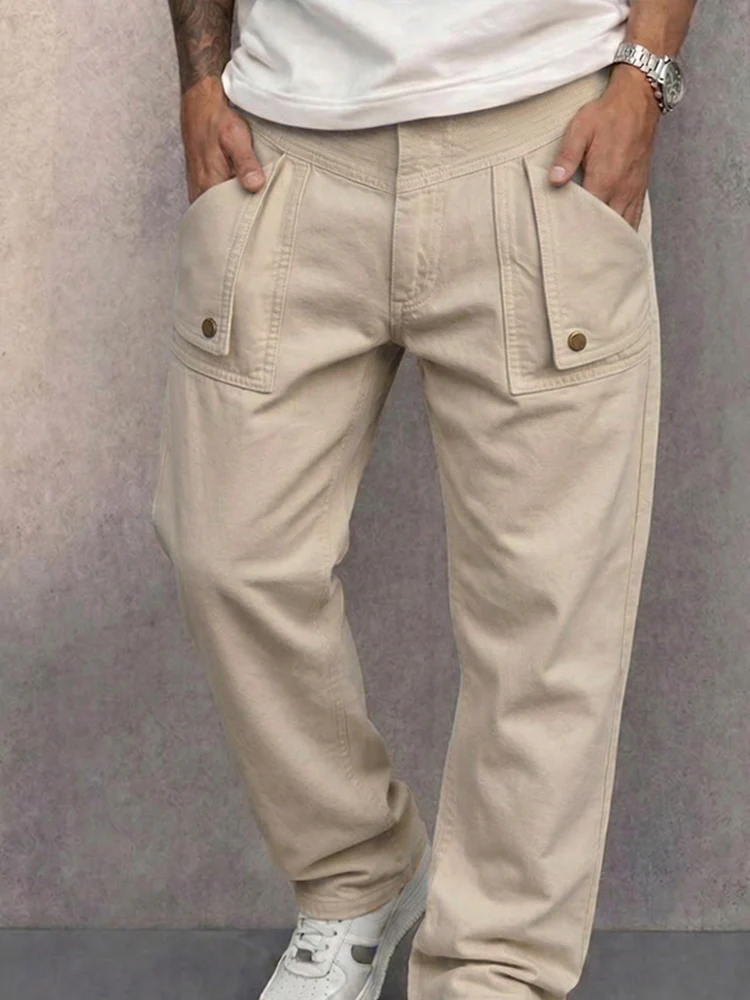 Urban Essential 100% Cotton Cargo Pants - Image 3